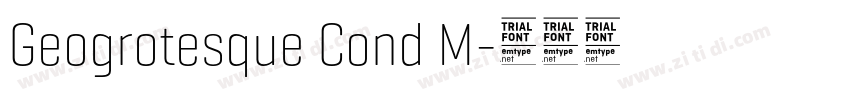 Geogrotesque Cond M字体转换